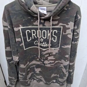 Crooks & Castles Green Camouflage Hoodie